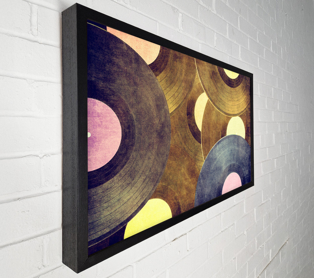  A Canvas Print of Retro Albums Canvas Art