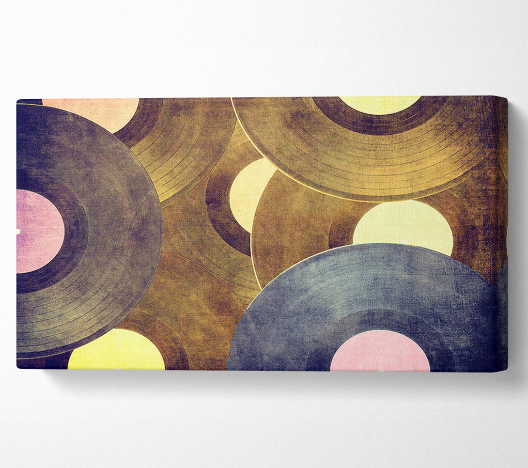  A Canvas Print of Retro Albums Canvas Art