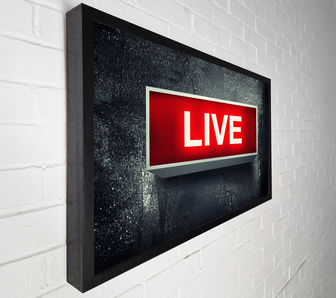  A Canvas Print of Live Canvas Wall Art