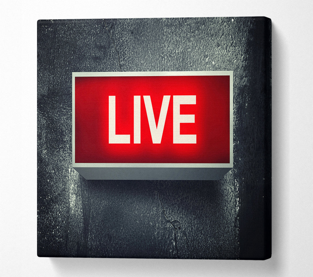  A Canvas Print of Live Canvas Wall Art