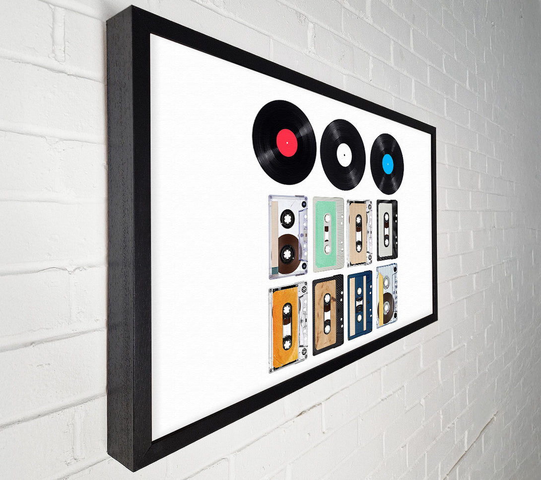  A Canvas Print of Retro Music Players Canvas Print