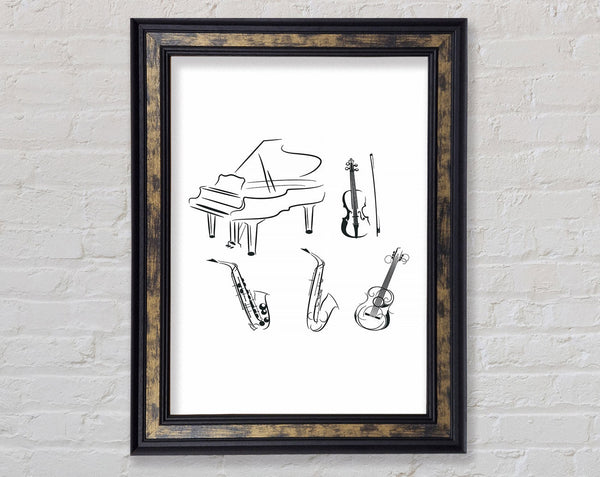 Instruments Ready Framed Print