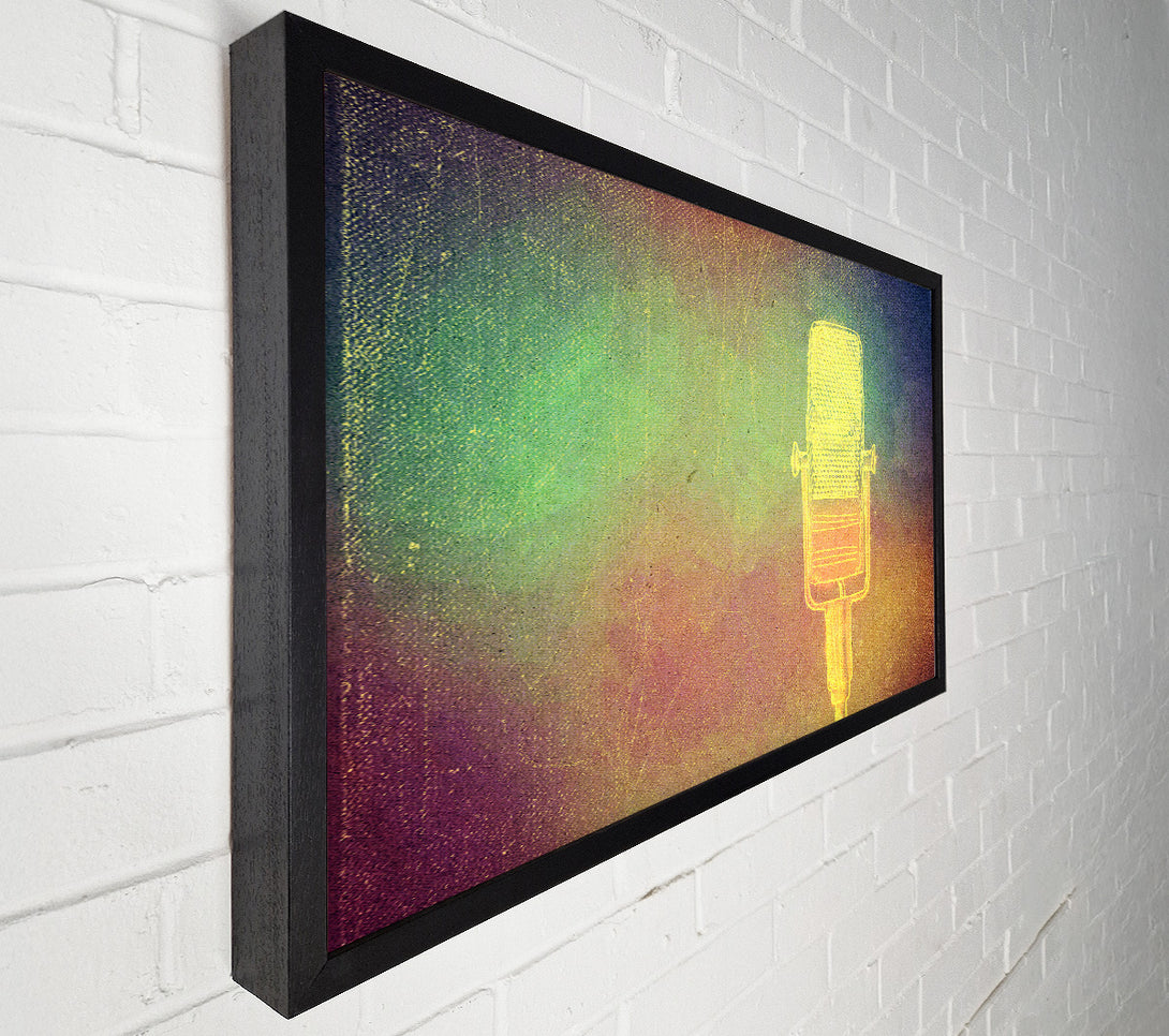  A Canvas Print of Retro Mic Canvas Print