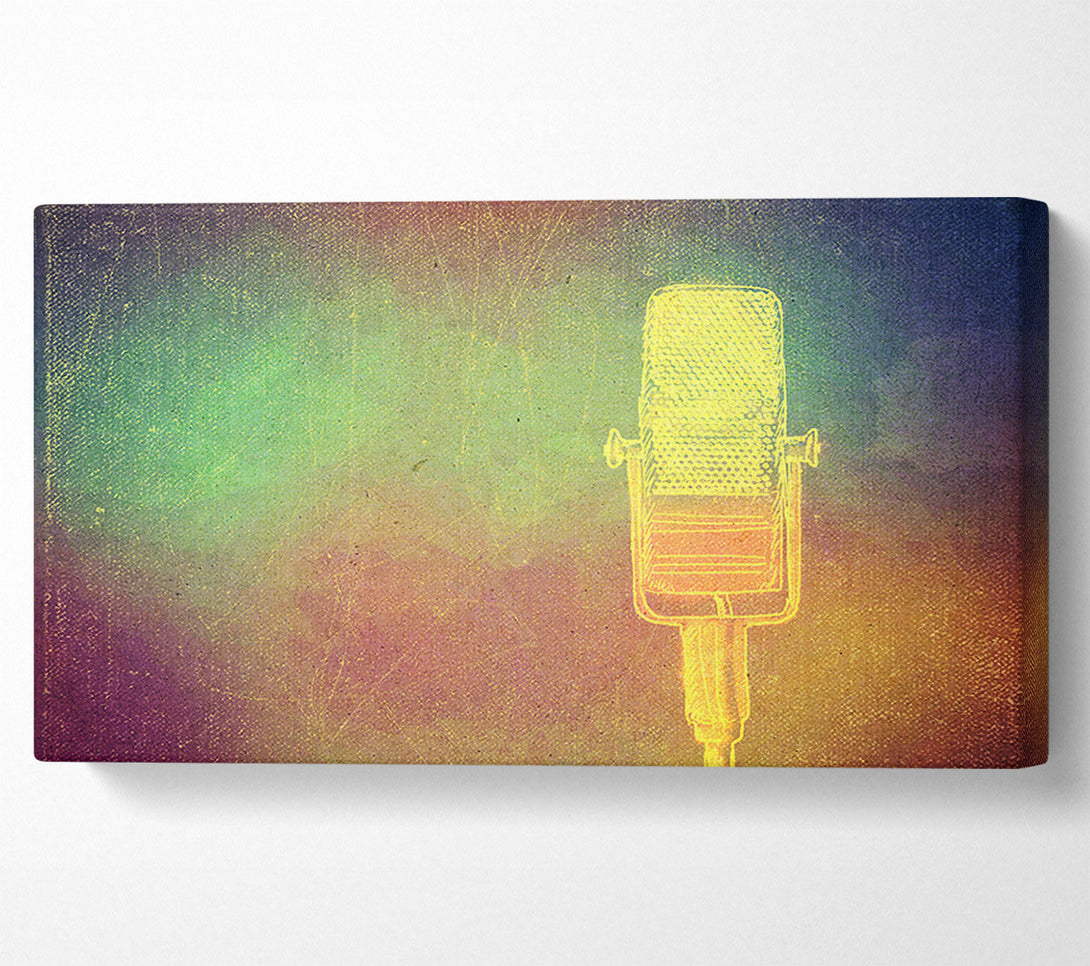  A Canvas Print of Retro Mic Canvas Print