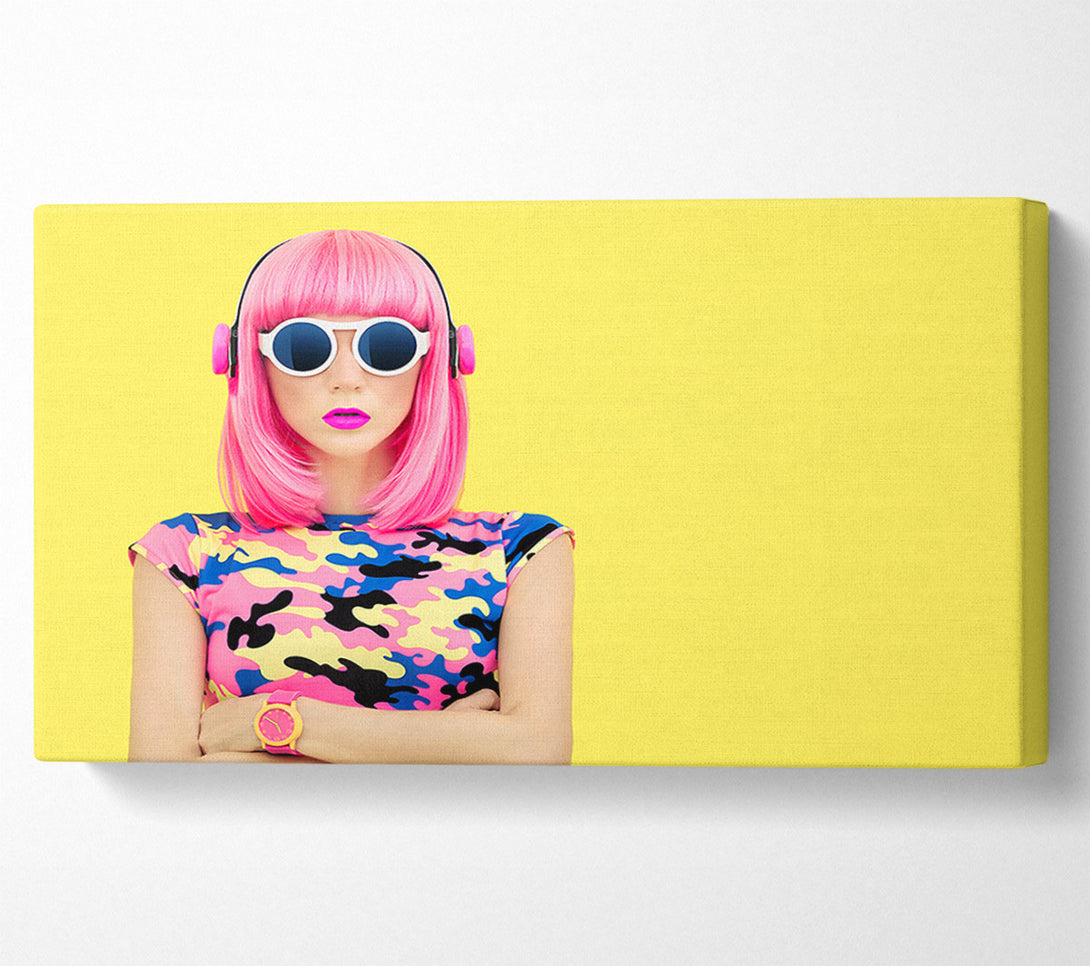  A Canvas Print of Loving The Tunes Canvas Wall Art