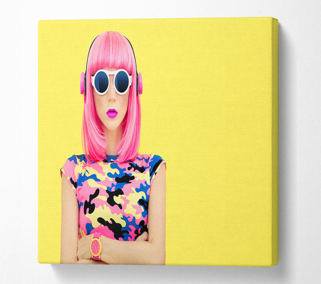  A Canvas Print of Loving The Tunes Canvas Wall Art