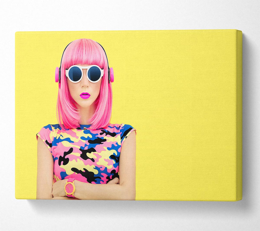  A Canvas Print of Loving The Tunes Canvas Wall Art