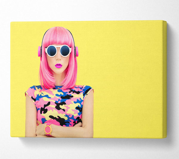  A Canvas Print of Loving The Tunes Canvas Wall Art