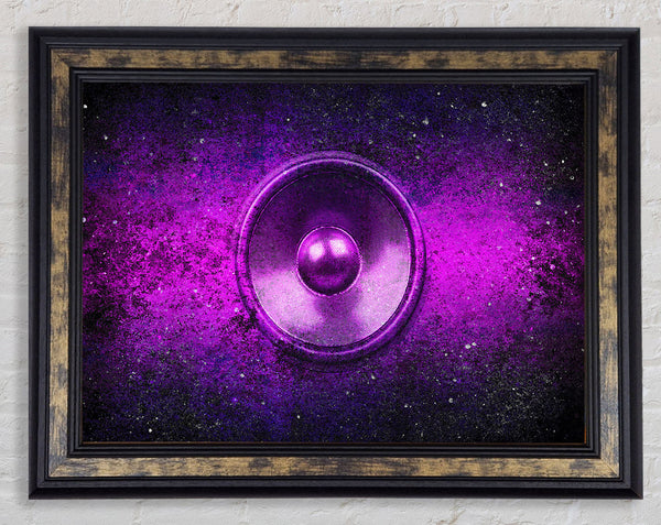 Purple Speaker Framed Print