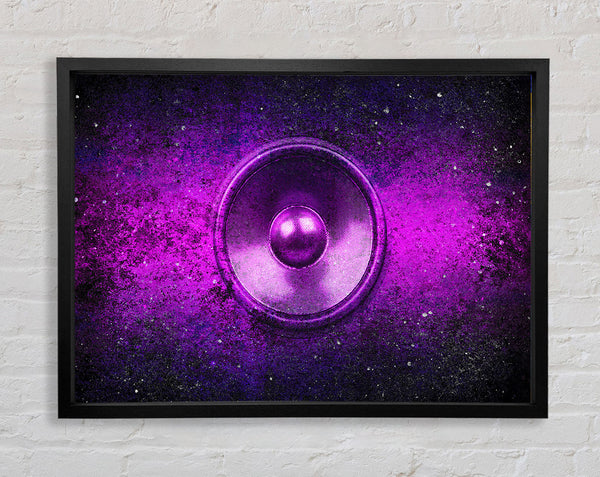 Purple Speaker Framed Print