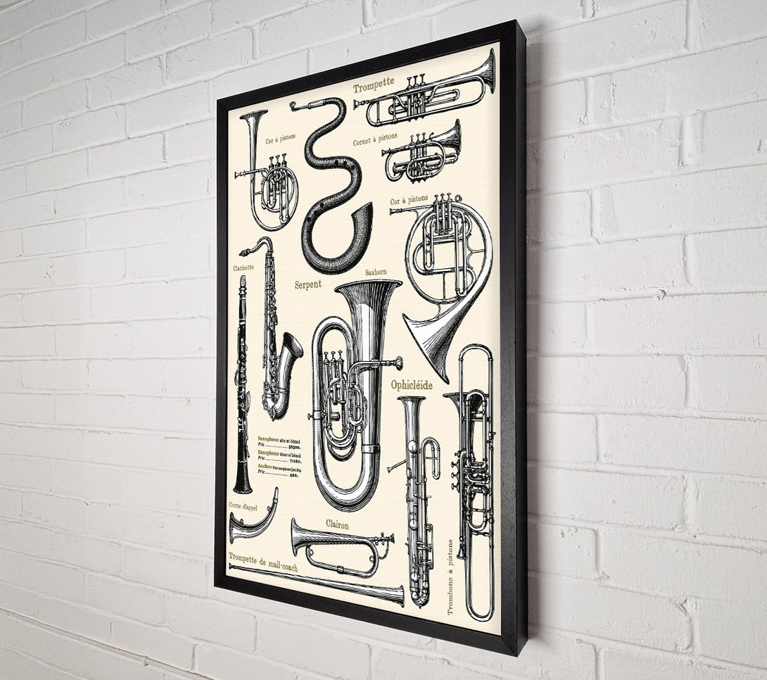  A Canvas Print of Brass Section Canvas Print