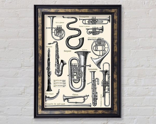 Brass Section Framed Print