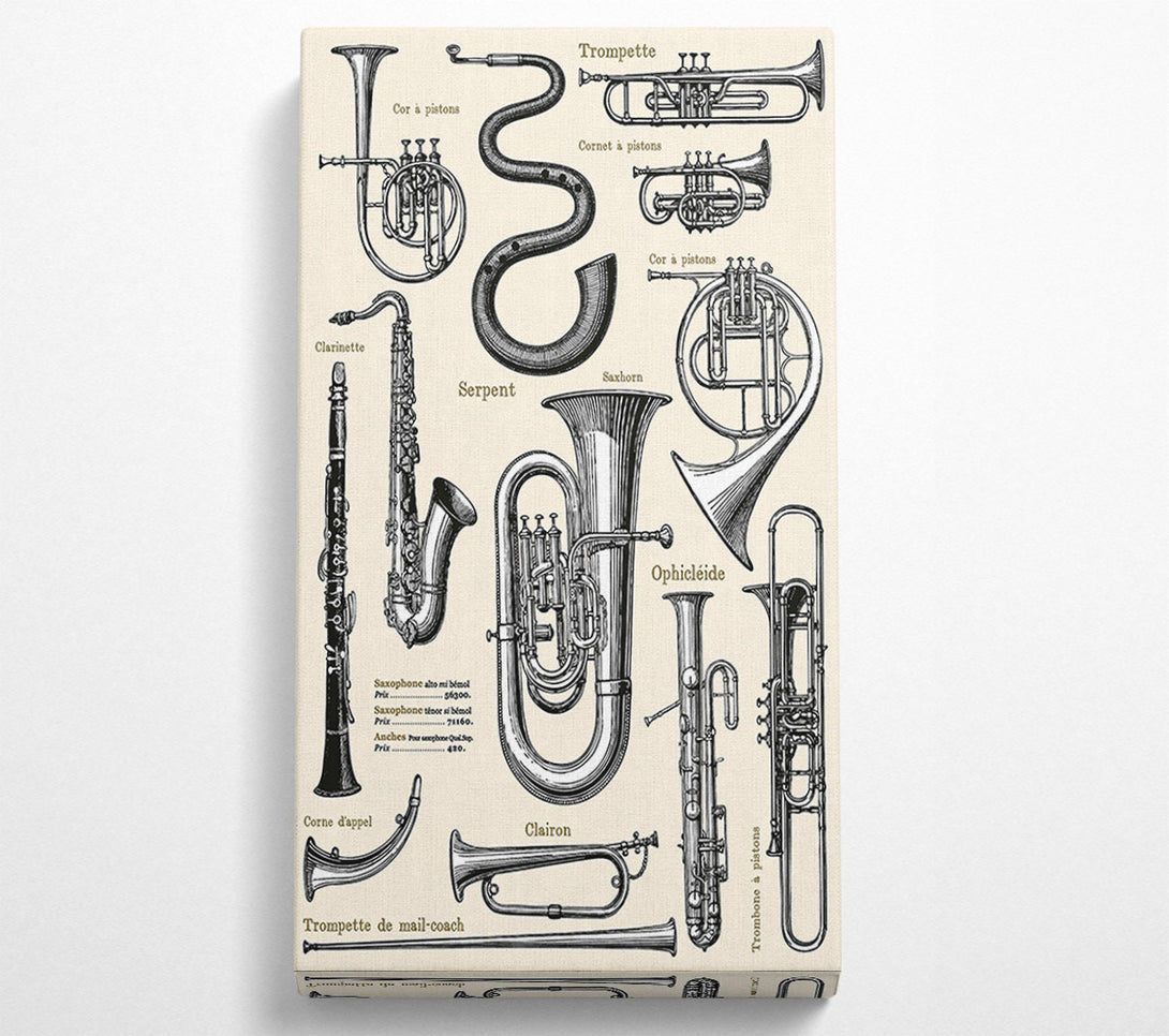  A Canvas Print of Brass Section Canvas Print