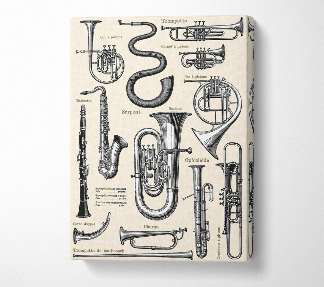  A Canvas Print of Brass Section Canvas Print