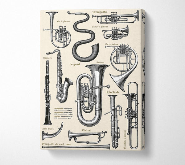  A Canvas Print of Brass Section Canvas Print