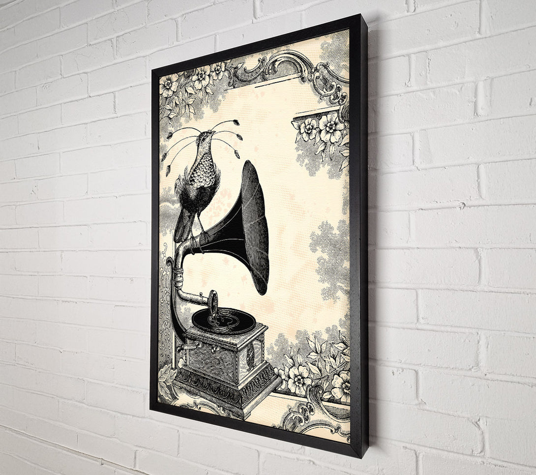  A Canvas Print of First Record Players Canvas Wall Art