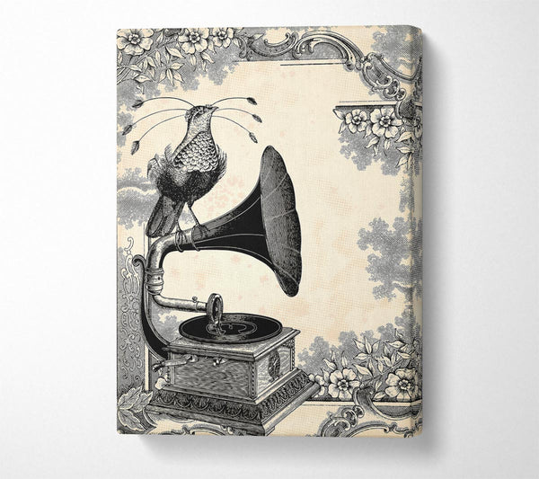  A Canvas Print of First Record Players Canvas Wall Art