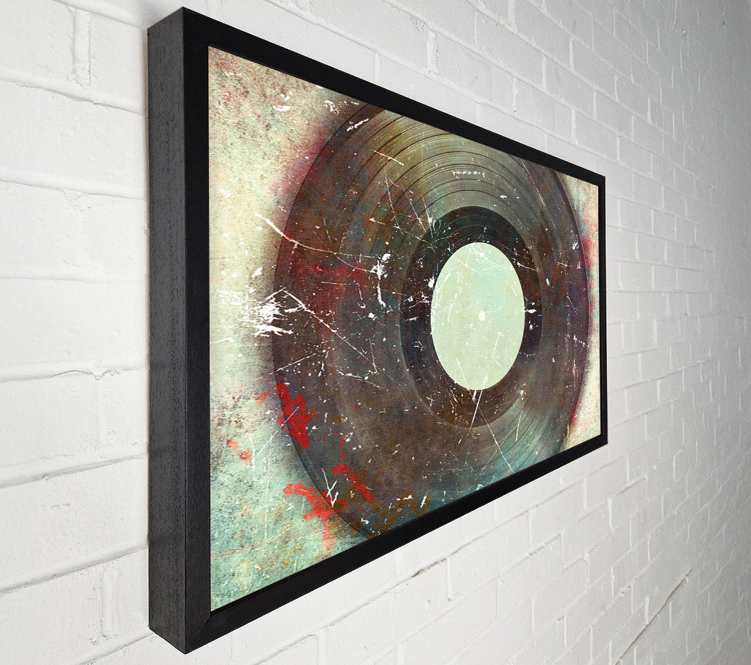  A Canvas Print of Retro Album Scratch Canvas Art