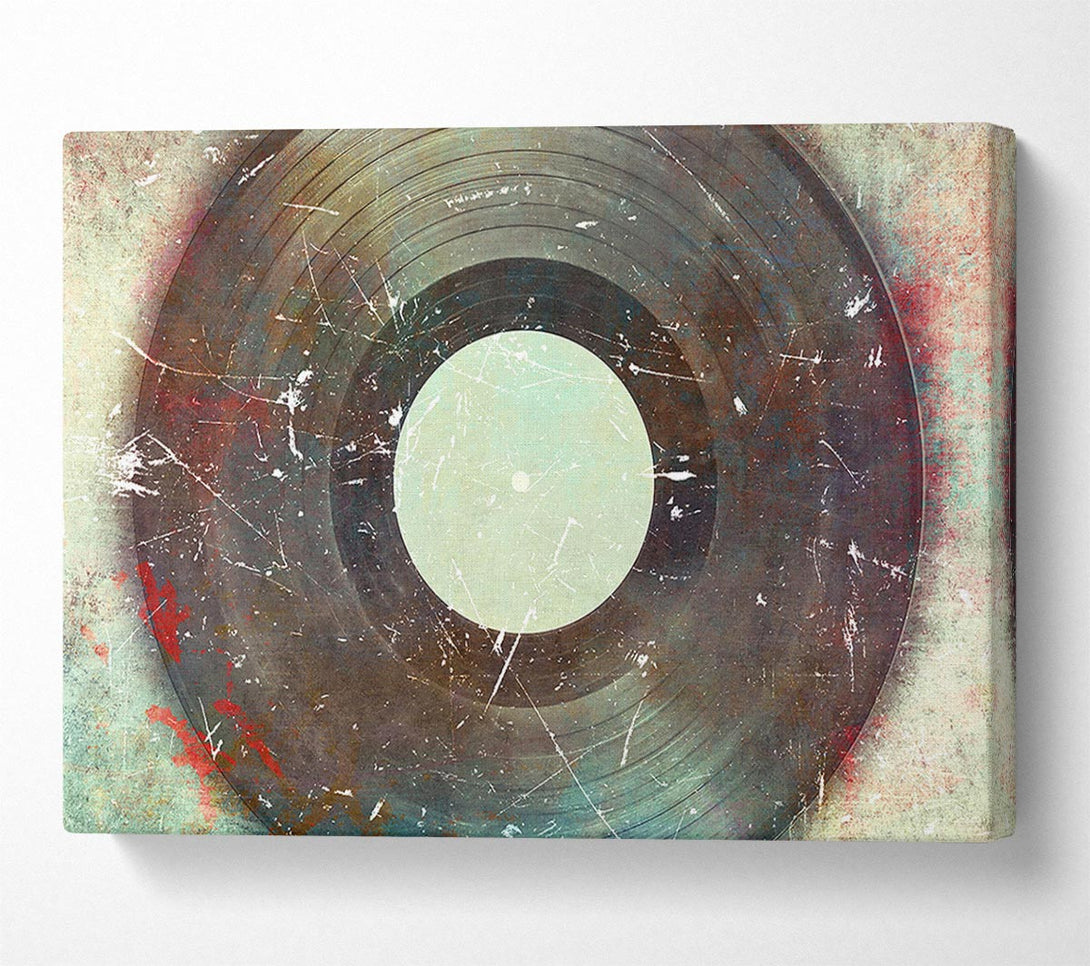  A Canvas Print of Retro Album Scratch Canvas Art