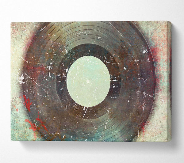  A Canvas Print of Retro Album Scratch Canvas Art