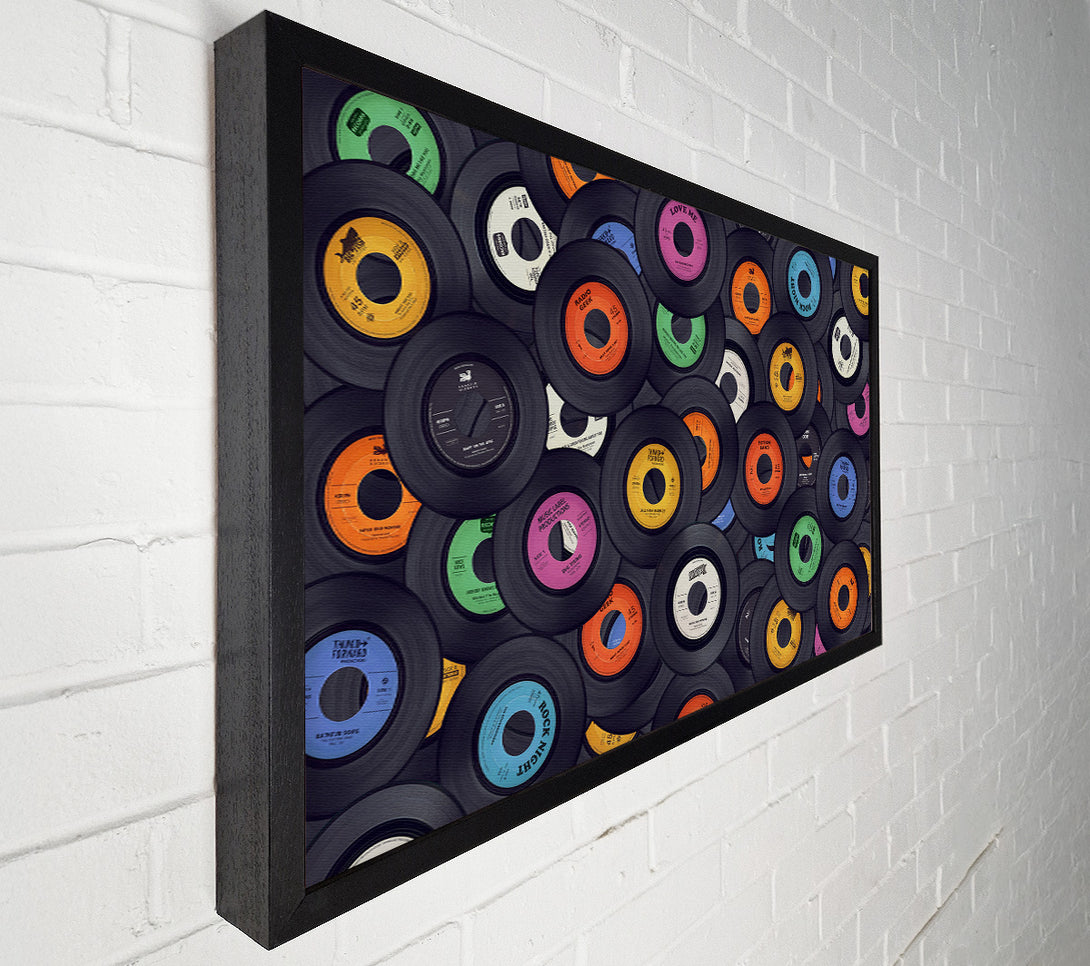  A Canvas Print of Jukebox Singles Canvas Art