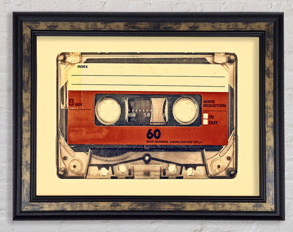 Retro Cassette Tape Framed Print