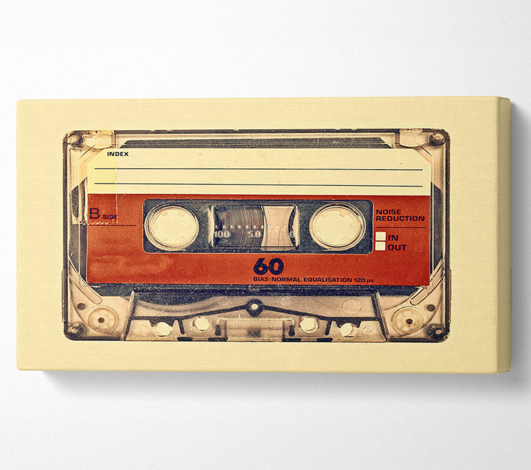  A Canvas Print of Retro Cassette Tape Canvas Art