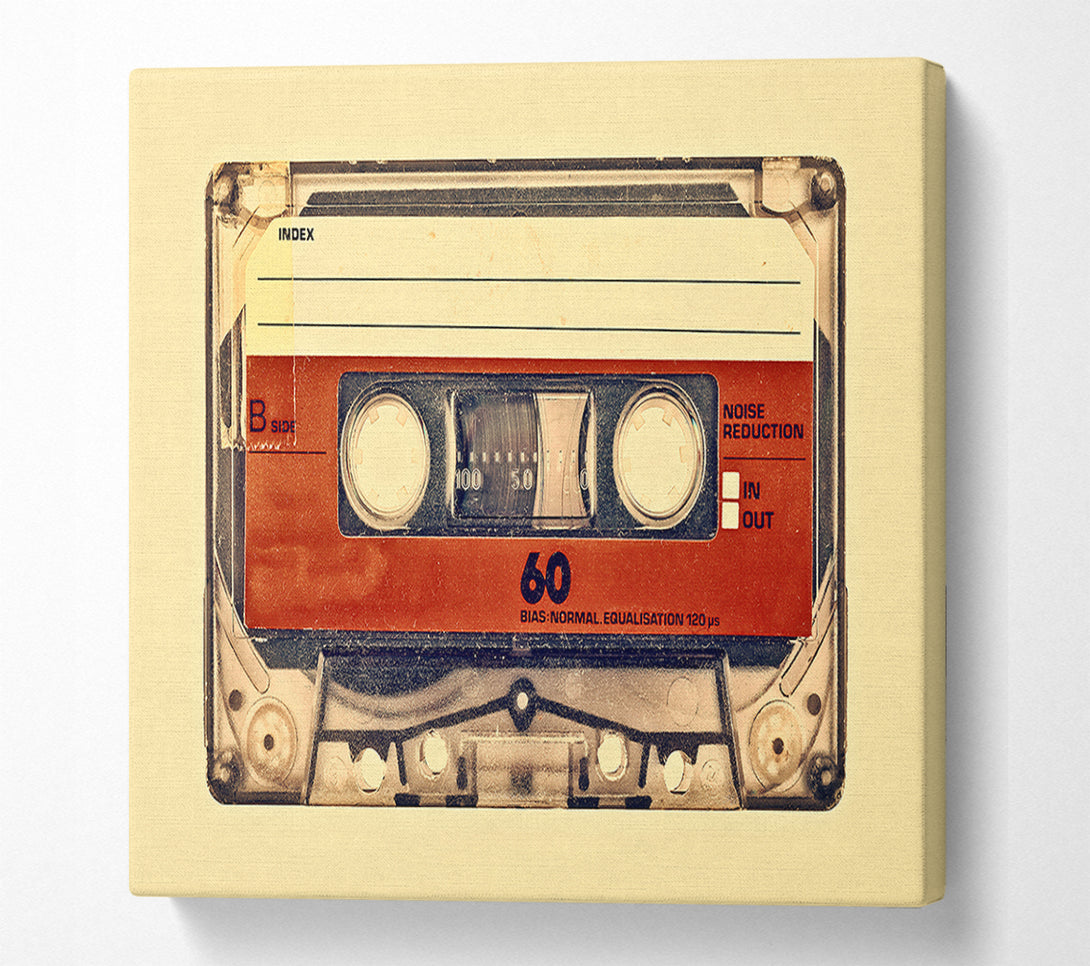  A Canvas Print of Retro Cassette Tape Canvas Art