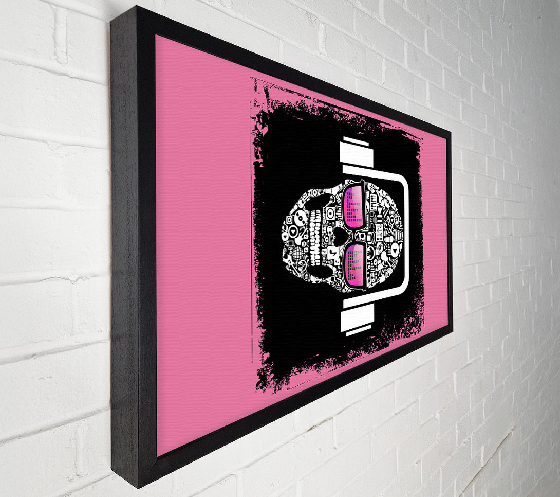  A Canvas Print of Headphone Skull Canvas Art