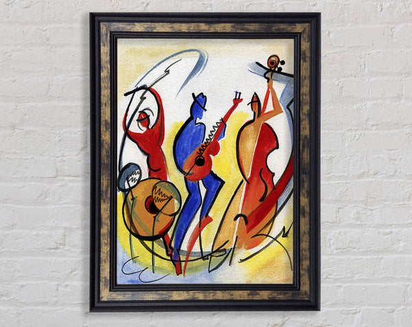 Colourful Band Framed Print