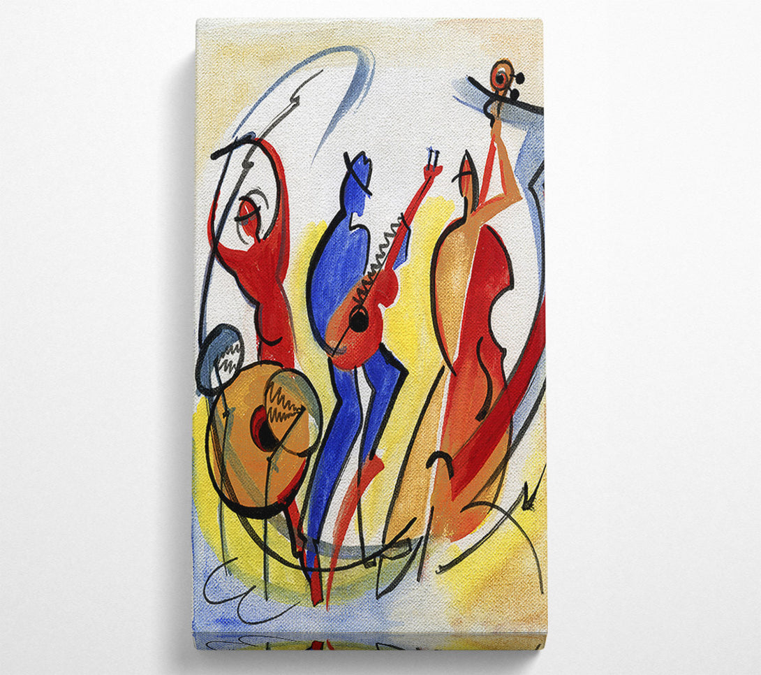  A Canvas Print of Colourful Band Canvas Wall Art
