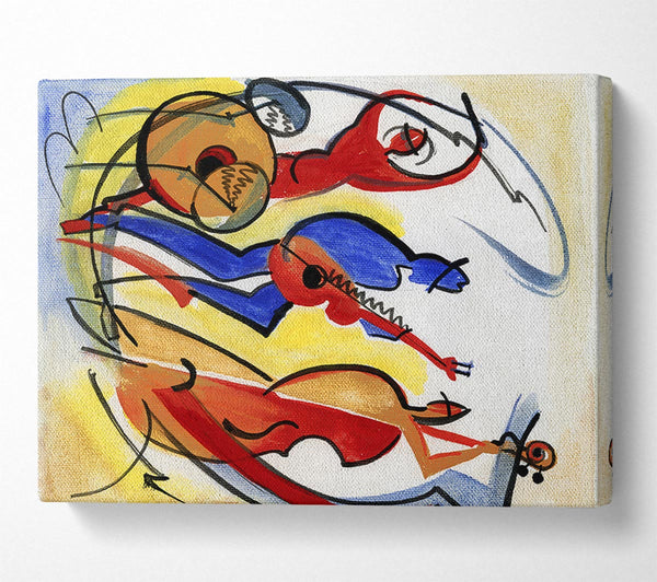  A Canvas Print of Colourful Band Canvas Wall Art