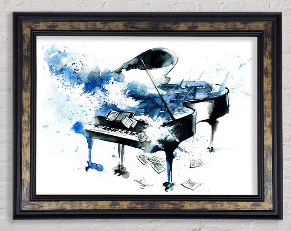Piano Blues Framed Print