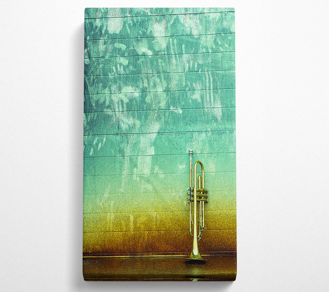  A Canvas Print of Trumpet Gold Canvas Wall Art