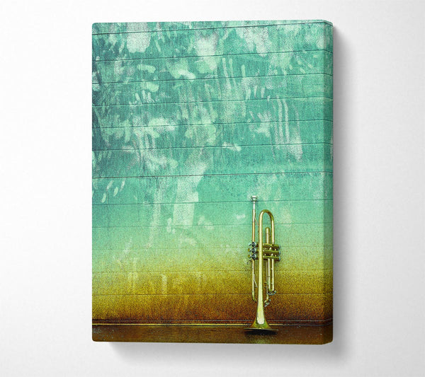  A Canvas Print of Trumpet Gold Canvas Wall Art