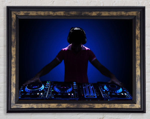DJ Decks Framed Print