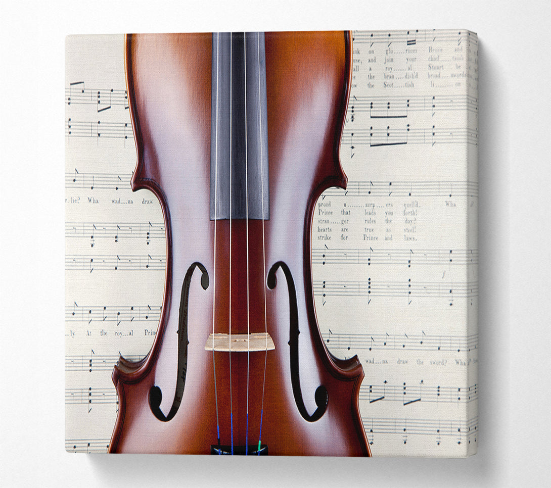 A Canvas Print of Violin Splendor Canvas Wall Art