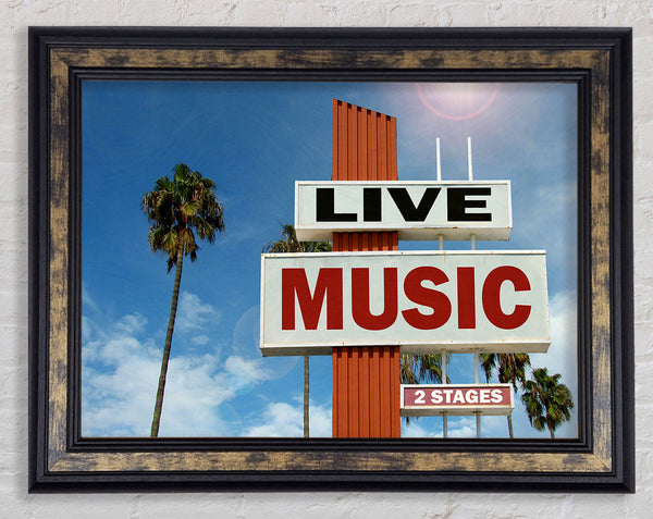 Live Music Venue Framed Print