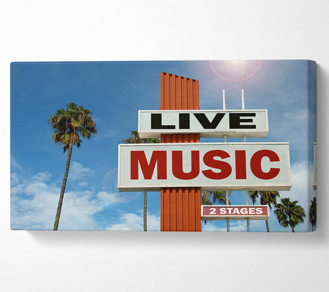  A Canvas Print of Live Music Venue Canvas Print
