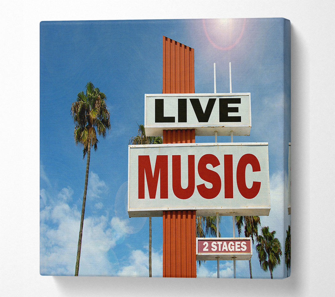  A Canvas Print of Live Music Venue Canvas Print