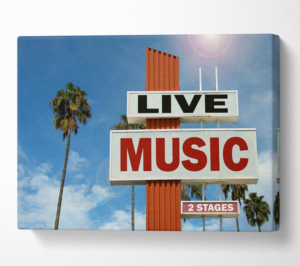  A Canvas Print of Live Music Venue Canvas Print