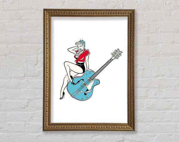 Blues Babe Framed Print