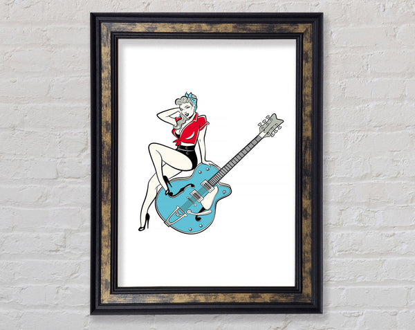 Blues Babe Framed Print