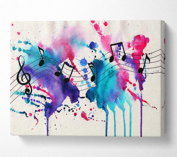  A Canvas Print of Musical Notes 1 Canvas Art
