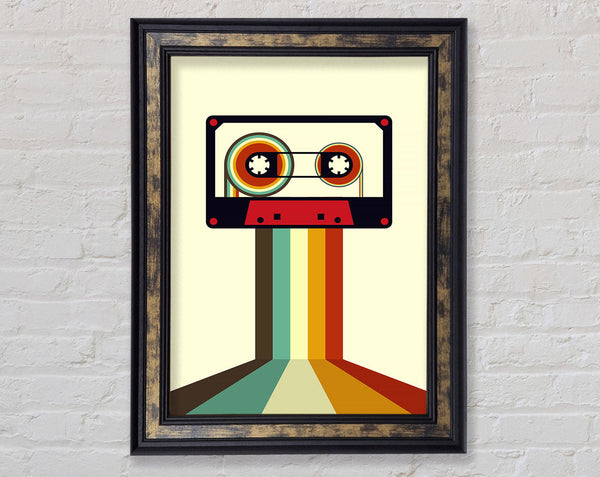 Retro Tape 1 Framed Print