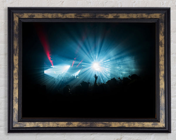 Crowd Lights Framed Print