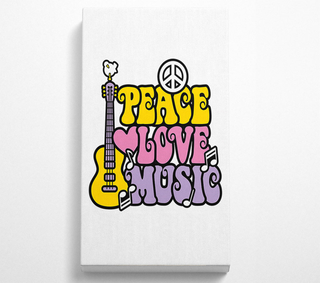 A Canvas Print of Peace Love And Canvas Print
