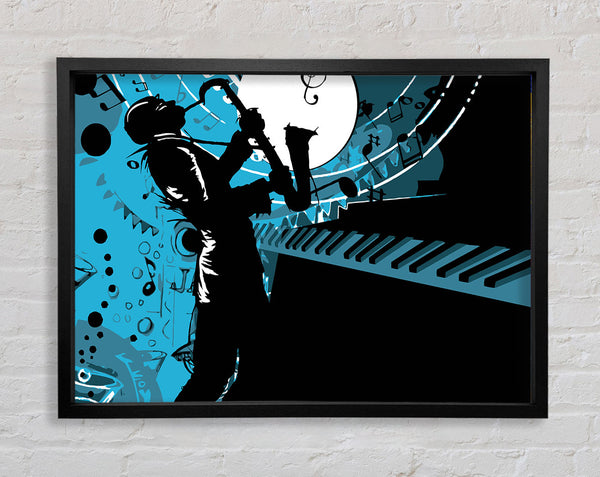 Playing The Blues 1 Framed Print