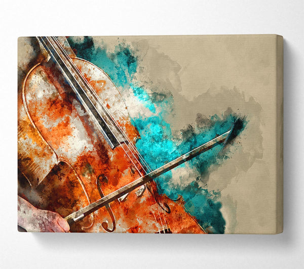  A Canvas Print of Double Bass Play Canvas Print