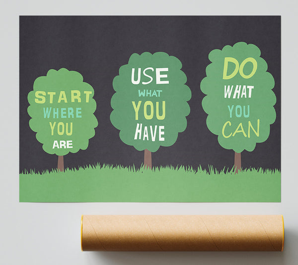 Start Where You Are Giclee Print